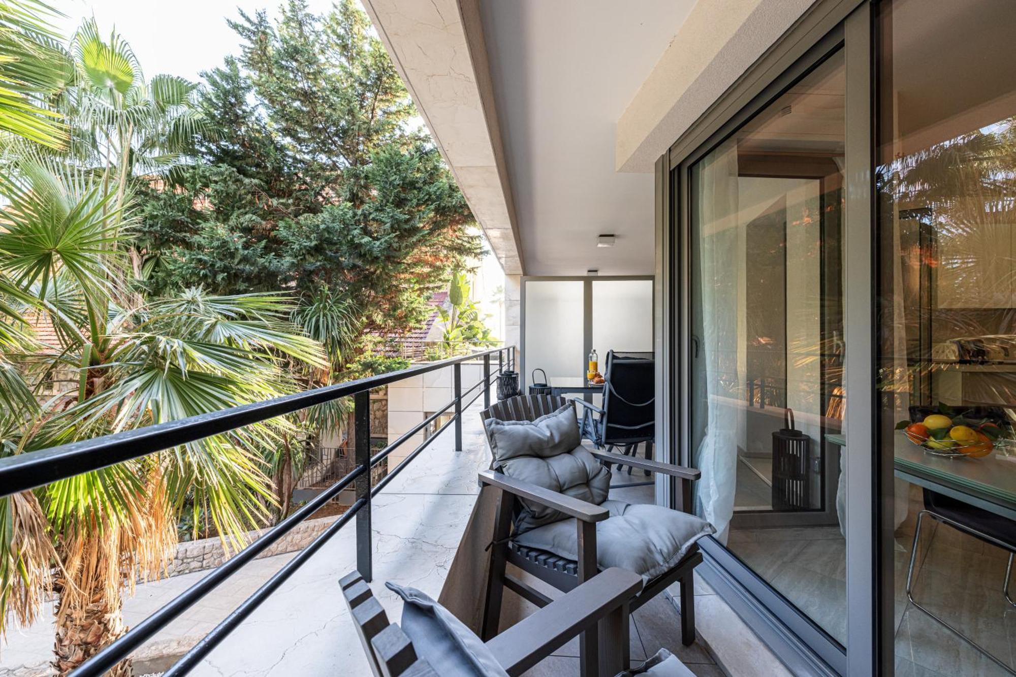Studio Centre Terrasse Climatisation 50M Plage Menton Bagian luar foto