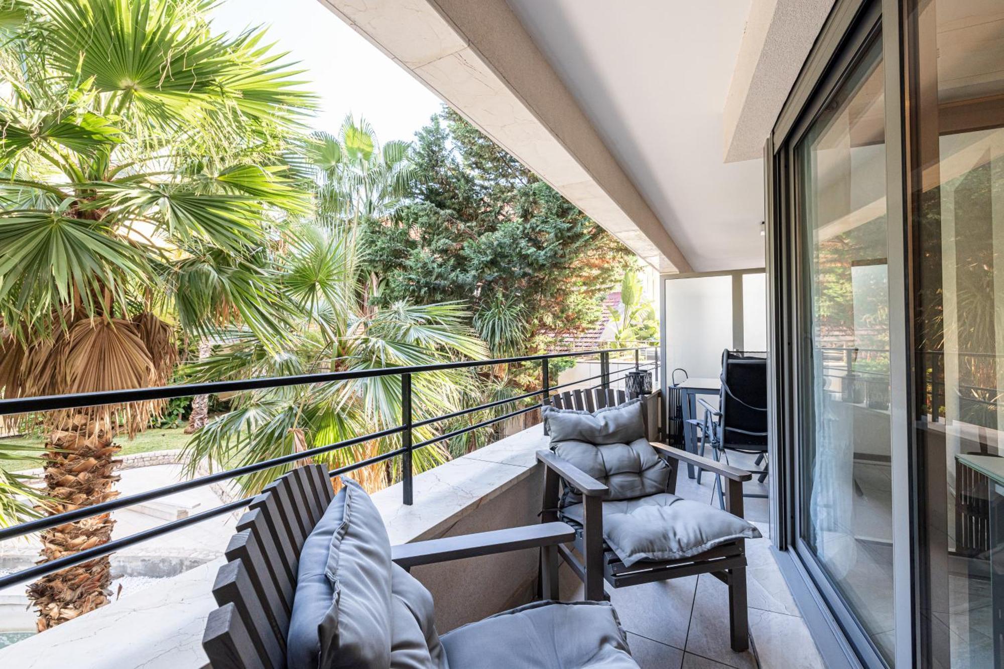 Studio Centre Terrasse Climatisation 50M Plage Menton Bagian luar foto