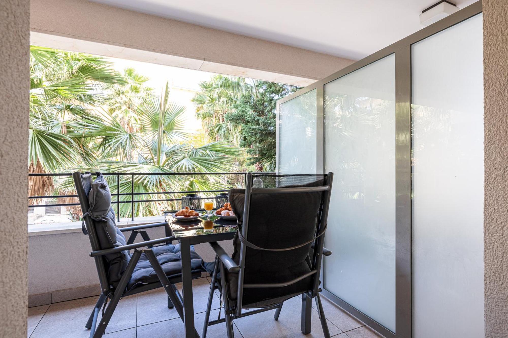Studio Centre Terrasse Climatisation 50M Plage Menton Bagian luar foto