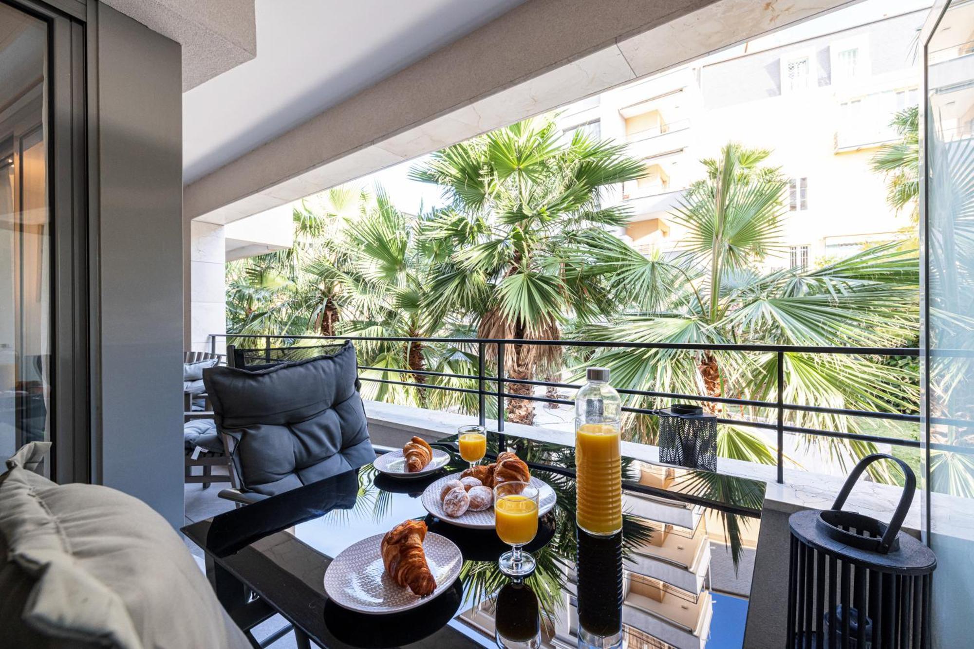 Studio Centre Terrasse Climatisation 50M Plage Menton Bagian luar foto
