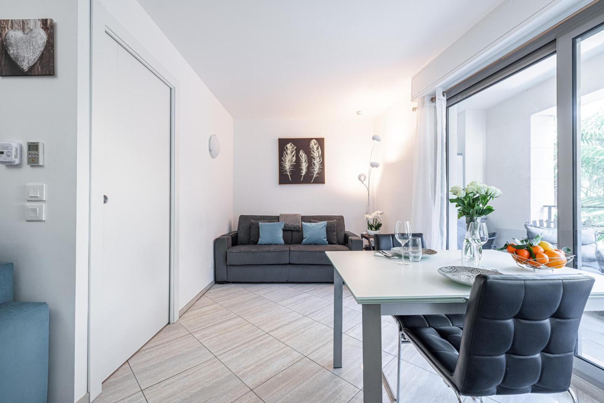 Studio Centre Terrasse Climatisation 50M Plage Menton Bagian luar foto