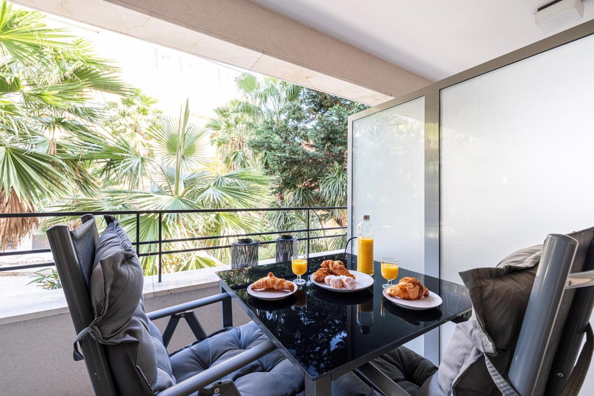 Studio Centre Terrasse Climatisation 50M Plage Menton Bagian luar foto