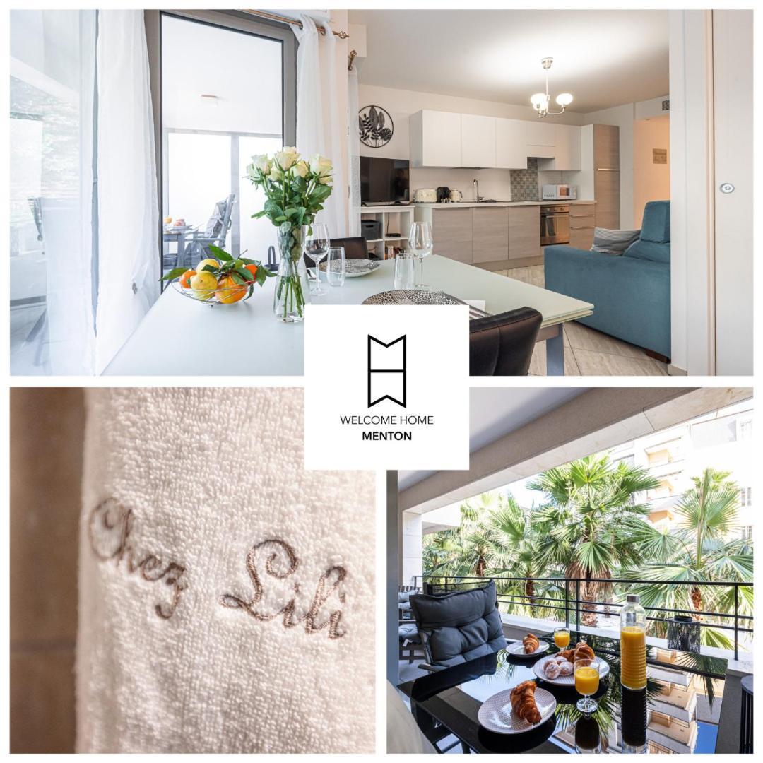 Studio Centre Terrasse Climatisation 50M Plage Menton Bagian luar foto